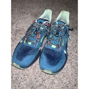 Brooks Launch 9 Running Shoes Blue Graffiti Yellow 1203731B452 Size 10